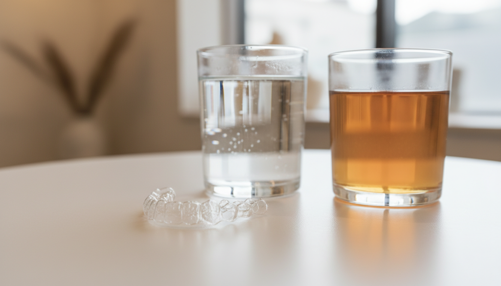 マウスピース矯正中の飲み物制限〜OK・NGドリンクと着色を防ぐ方法